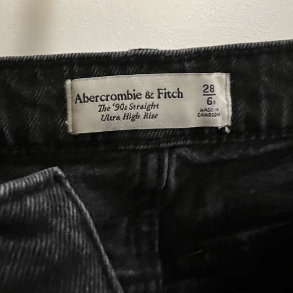 Abercrombie 90s straight ultra high rise black - Picture 2 of 2